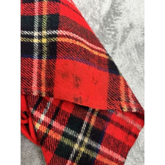 Vintsge 70s Country Place Poncho Sweater Women's One Size Red - Picture 3 of 5